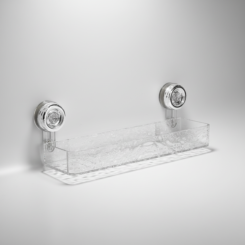 Suction Cup Wall Organiser in White