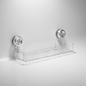 Suction Cup Wall Organiser in White