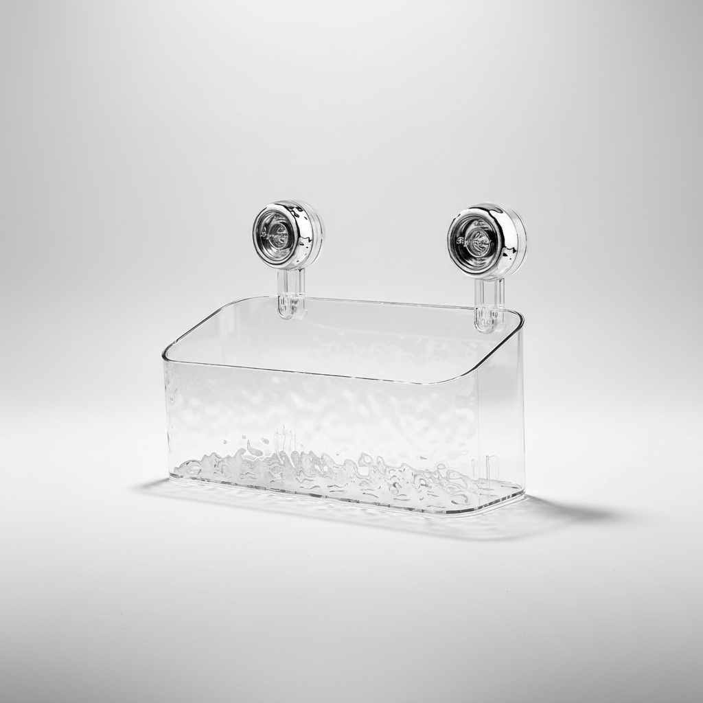 Suction Cup Wall Organiser in White