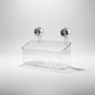 Suction Cup Wall Organiser in White
