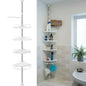 Telescopic Corner Shower Rack, 4 Shelves
