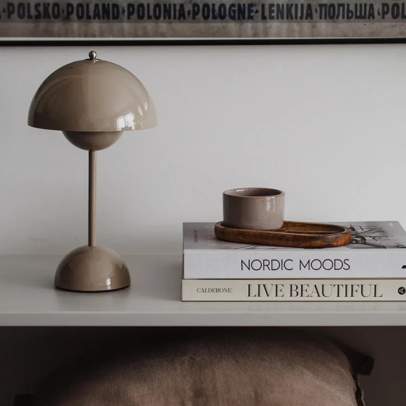 Touch-Control LED Table Lamp, 3 Light Tones in Grey
