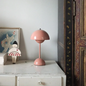 Touch-Control LED Table Lamp, 3 Light Tones in Red
