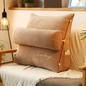 Triangular Memory Foam Back Support Cushion in Brown
