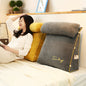 Triangular Memory Foam Back Support Cushion in Charcoal
