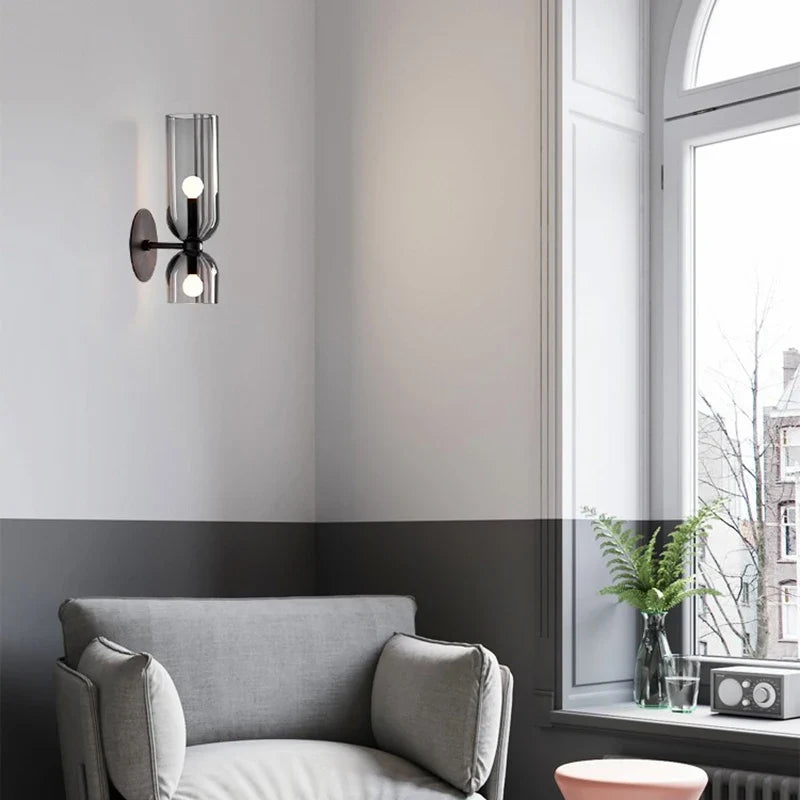 Tubular Glass Wall Lamp