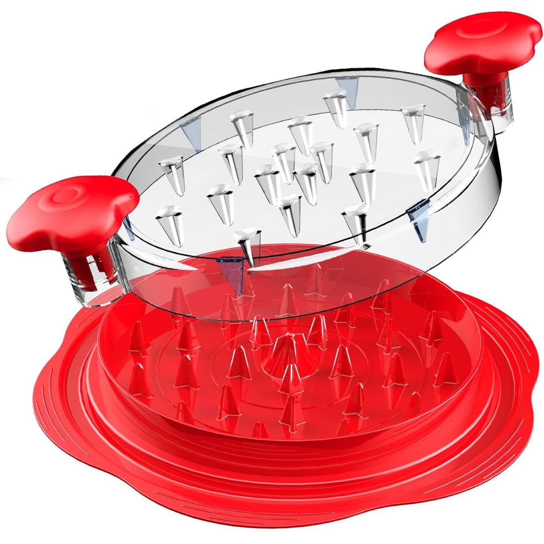 Twist Meat Shredder Tool in Red
