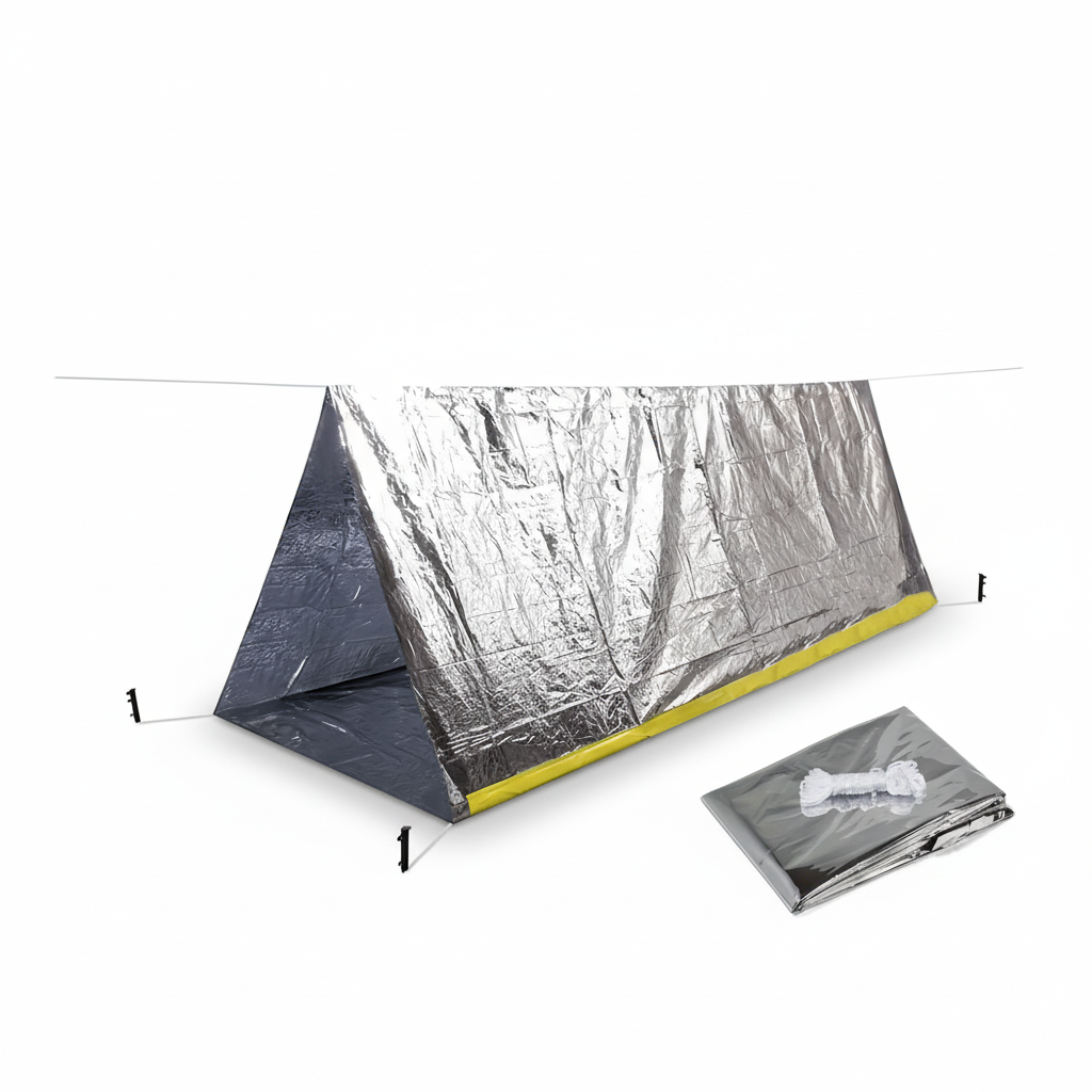 Two-Person Emergency Survival Shelter in Silver