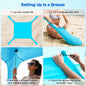 UPF50+ Family Beach Shade with Sand Anchors