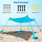 UPF50+ Family Beach Shade with Sand Anchors