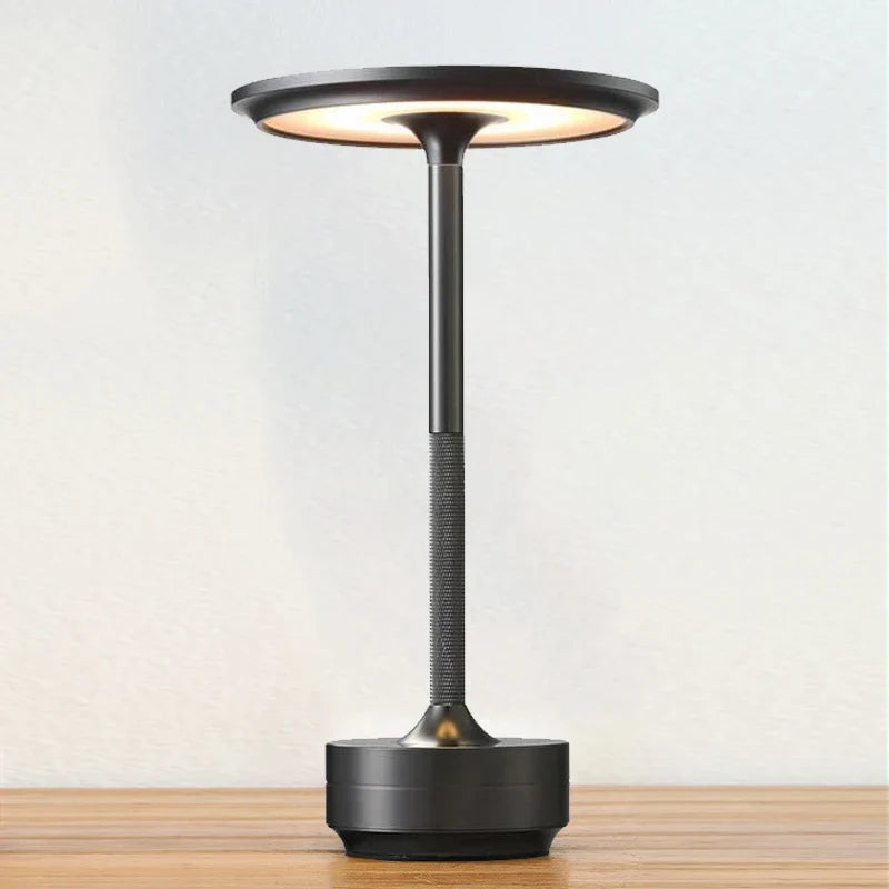 Rechargeable Aluminium Table Lamp in Grey