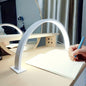 Crescent Arc LED Desk Lamp in White