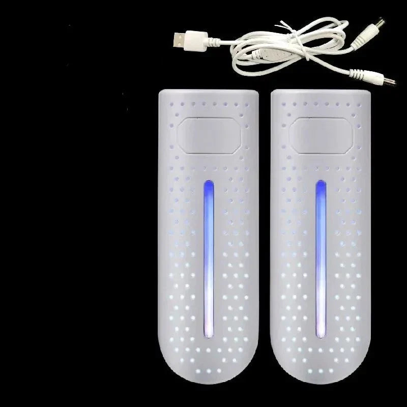 USB UV Shoe Dryer and Deodoriser in White with UV Lamp