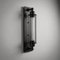 Vintage Industrial Cage Wall Light in Black