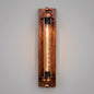 Vintage Industrial Cage Wall Light in Rust