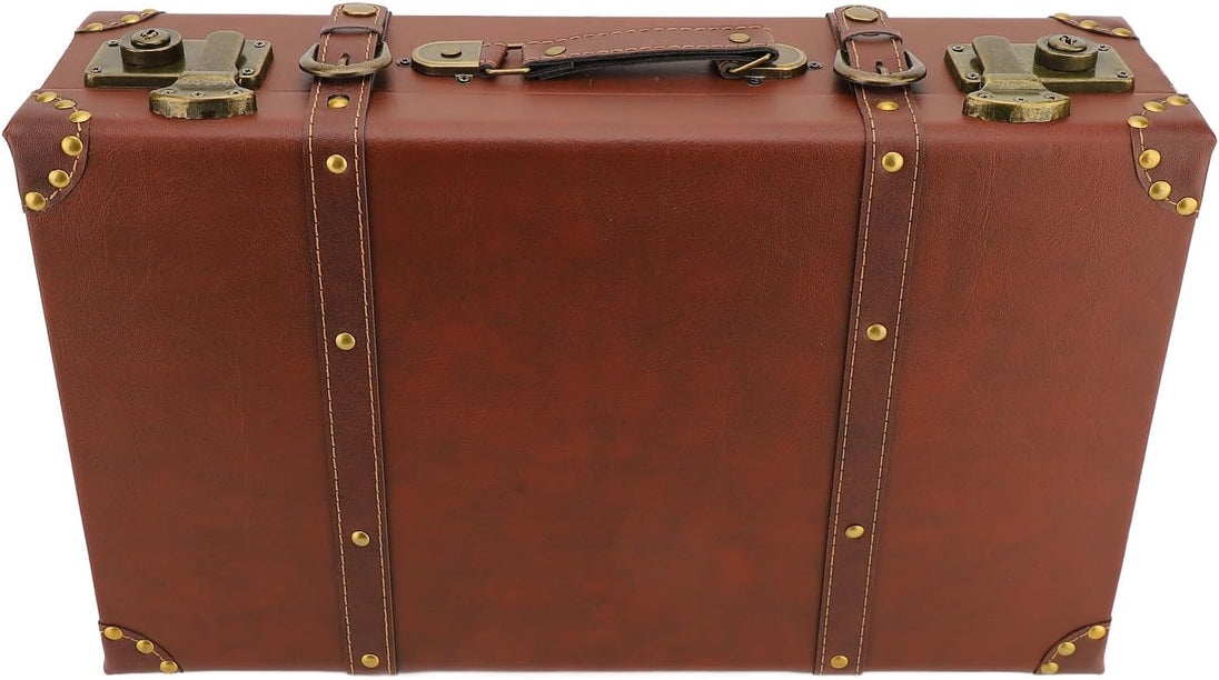 Vintage Leather Overnight Case – styled view