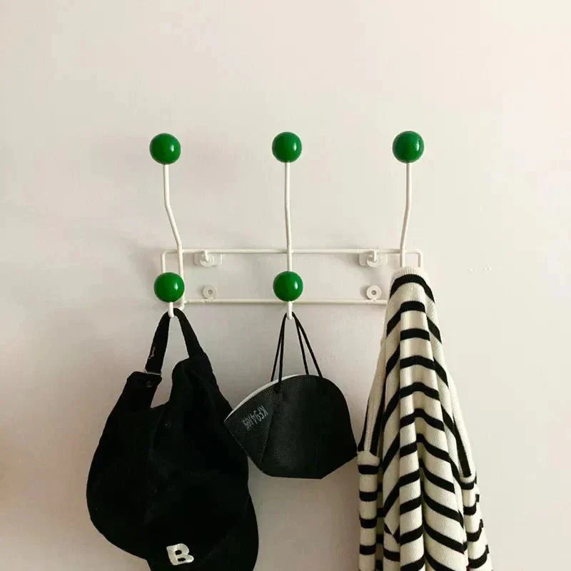 Vintage Metal Coat Hook Rack