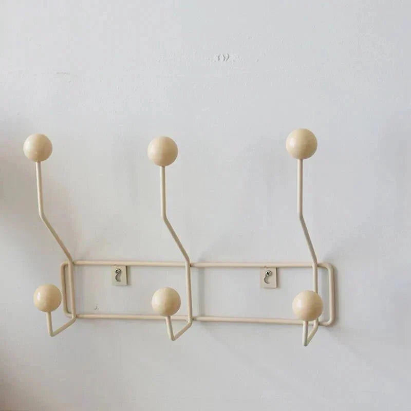 Vintage Metal Coat Hook Rack