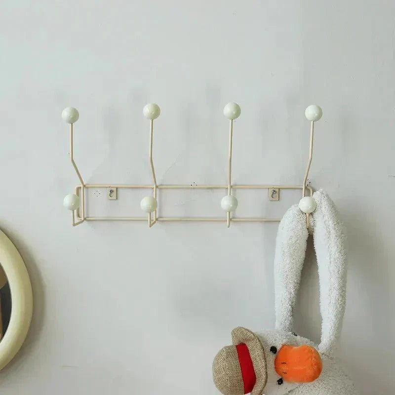 Vintage Metal Coat Hook Rack