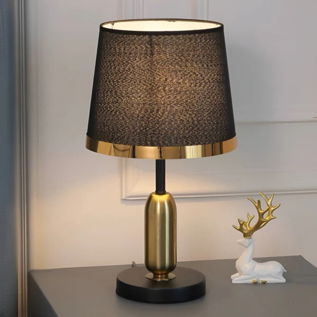 Black and Gold Vintage Table Lamp