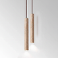 Wabi-Sabi Travertine-Look LED Pendant Light