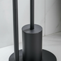 Wall-Mounted Toilet Roll Holder with Brush