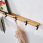 Wall-Mounted Coat Rack with Sliding Hooks – product photo
