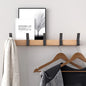 Wall-Mounted Coat Rack with Sliding Hooks – detail view