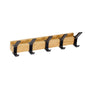 Wall-Mounted Coat Rack with Sliding Hooks – in a room setting