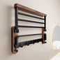 Walnut and Aluminium Towel Rack