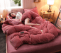 Warm Fleece Duvet Cover in Pink