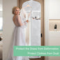 Wedding Dress Garment Bag with Shoe Pockets
