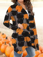 Women's Halloween Pumpkin Cardigan