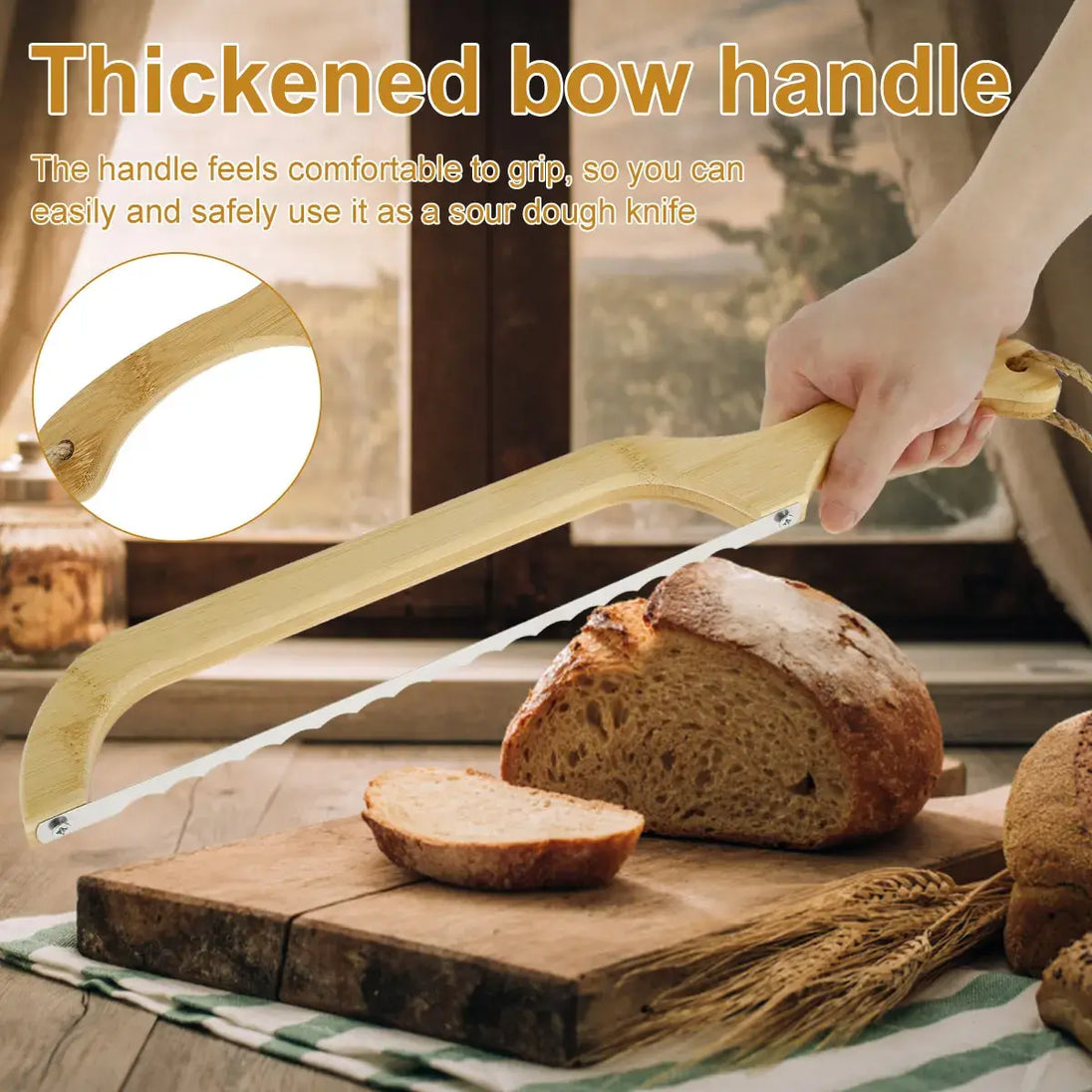 Wooden Handle Bread Knife