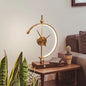 Wooden LED Lamp with Clock and Wireless Charger