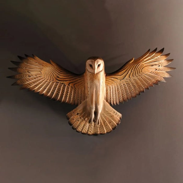 Wooden Owl Wall Art