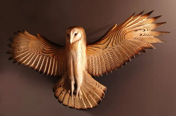 Wooden Owl Wall Art