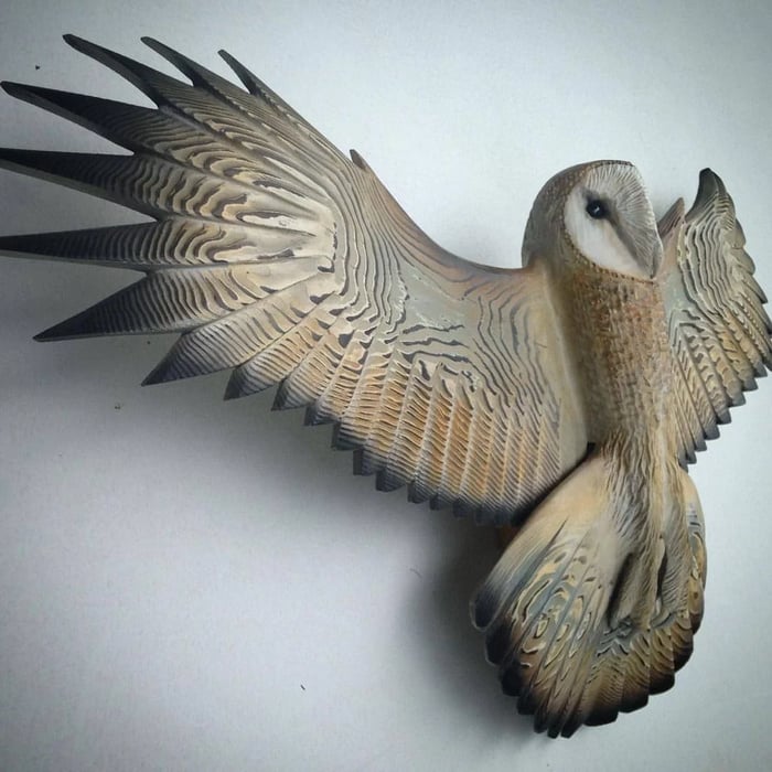 Wooden Owl Wall Art