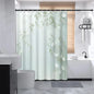 Woven Leaf Pattern Shower Curtain
